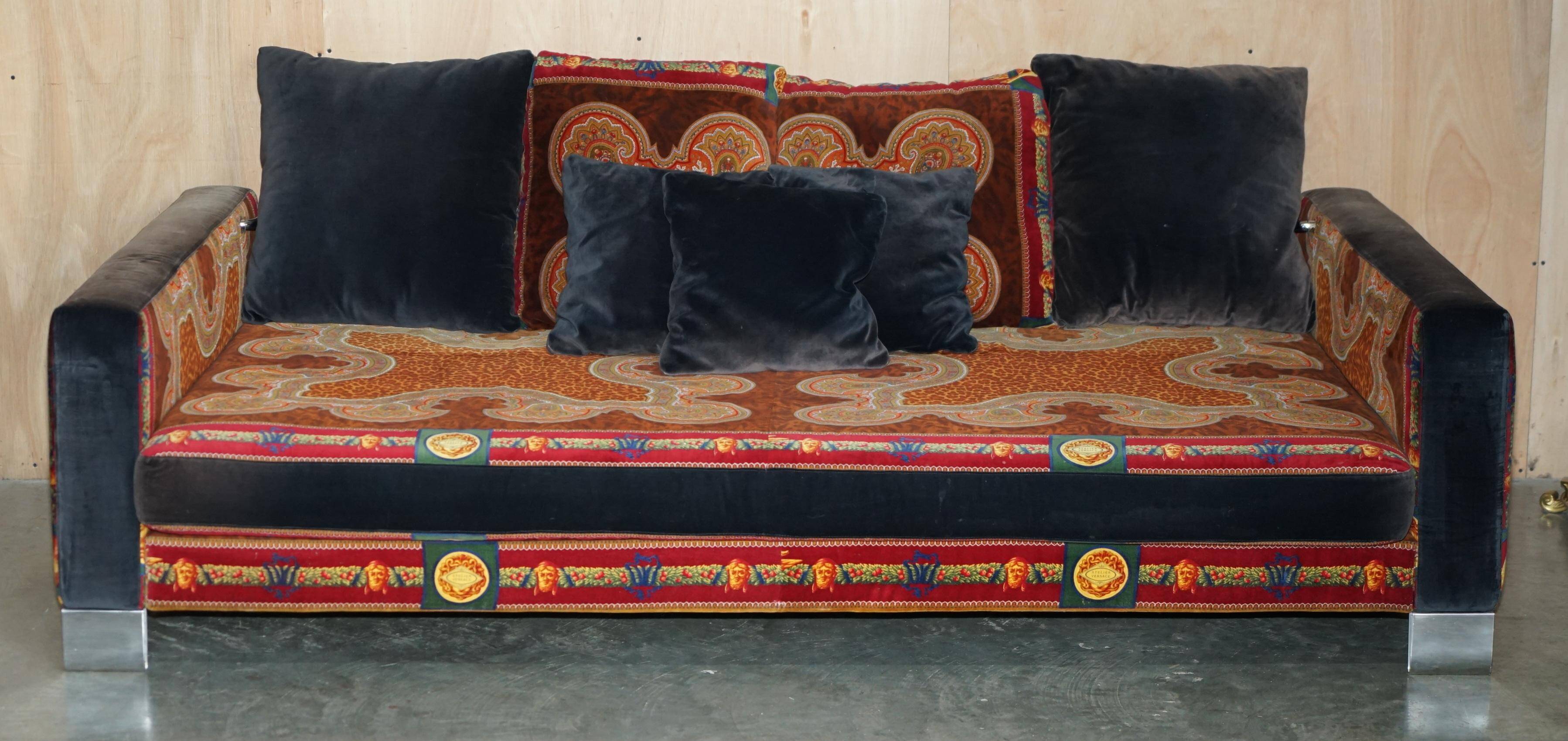 Adjustable canapé Versace 2003 by Ilian Rachov, Art Deco style