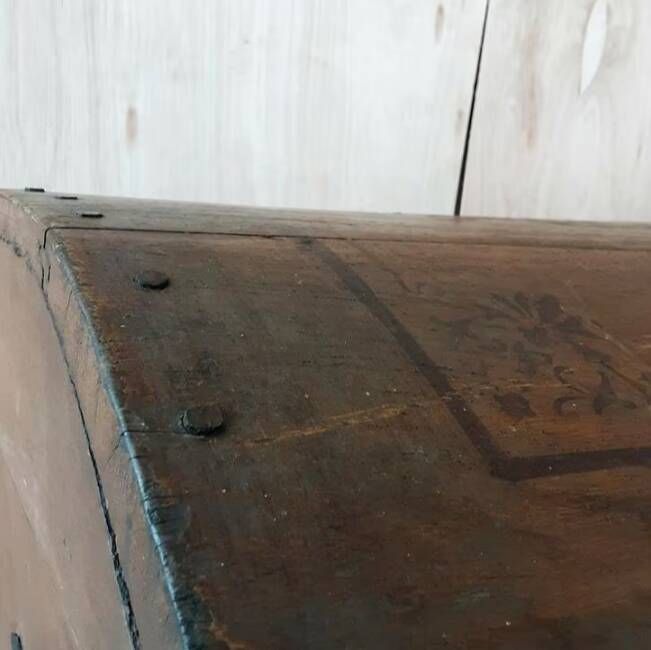 Very large antique wooden trunk (clearance price) treasure chest