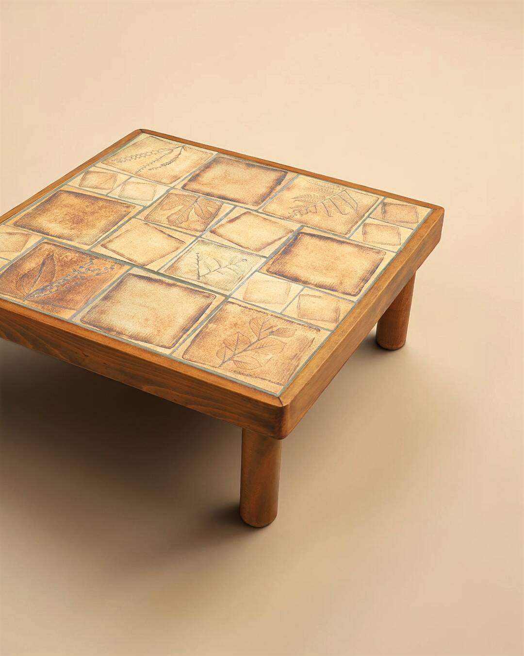 Table basse en céramique, Vallauris, France, 1970's