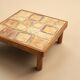 Table basse en céramique, Vallauris, France, 1970's