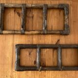 Pair of rattan coat racks from the 60s and 70s