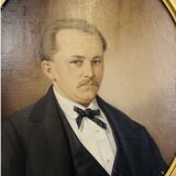 Oil painting on canvas – Portrait of a man 19th century