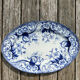 Oval dish Flora Creil and Montereau 1880
