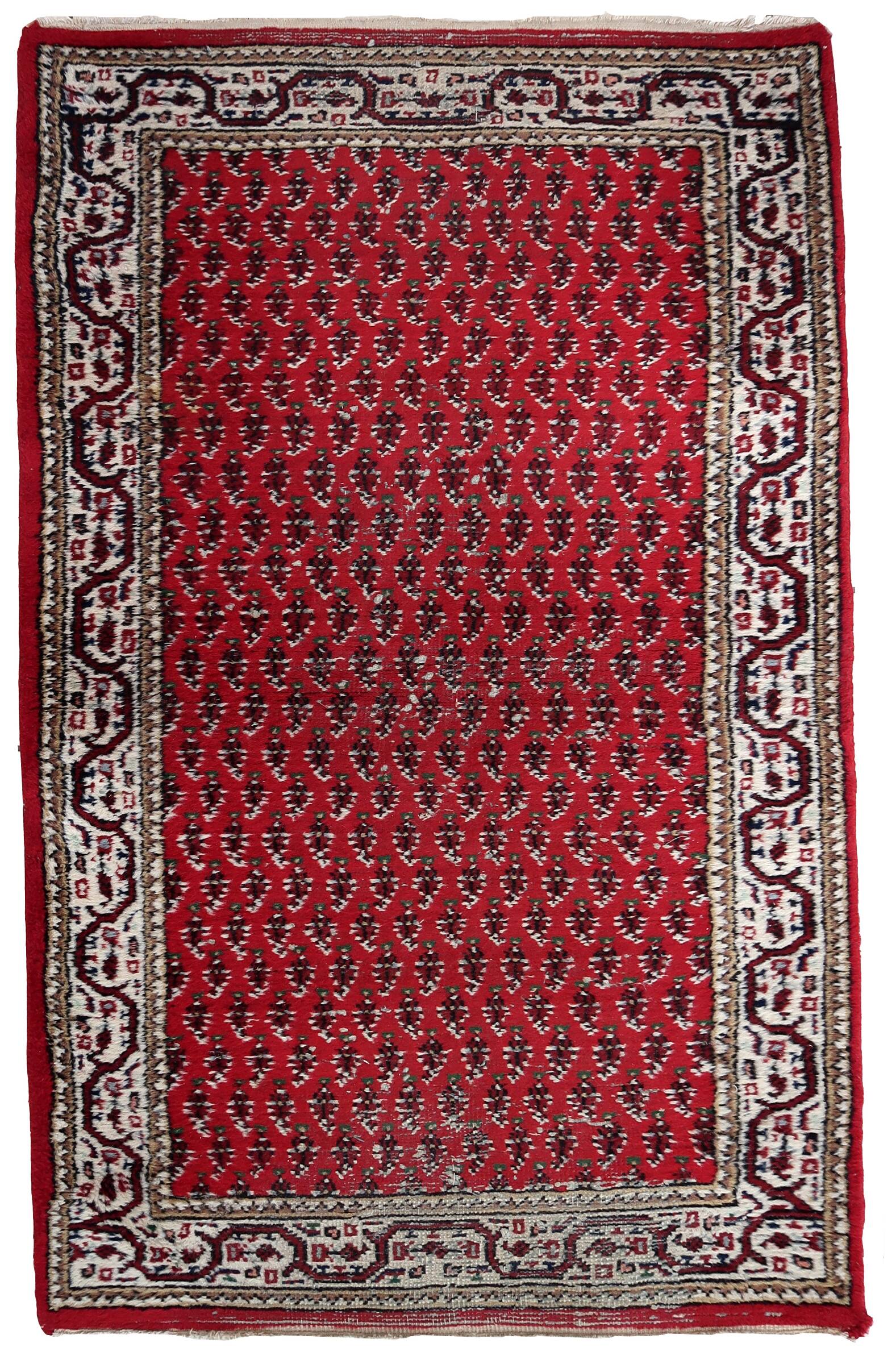 Tapis Seraband Vintage Fait Main en Laine – 93 x 158 cm - 1C940