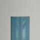 Transparent blue glass vase