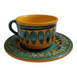 Grande tasse Saint Clément Jaune et vert