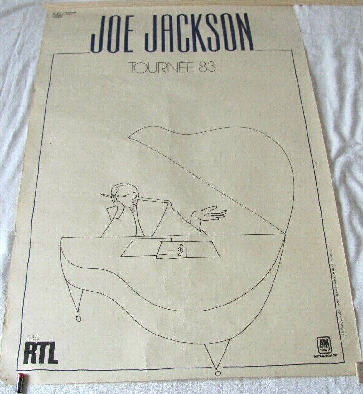 Joe Jackson 1983 concert poster