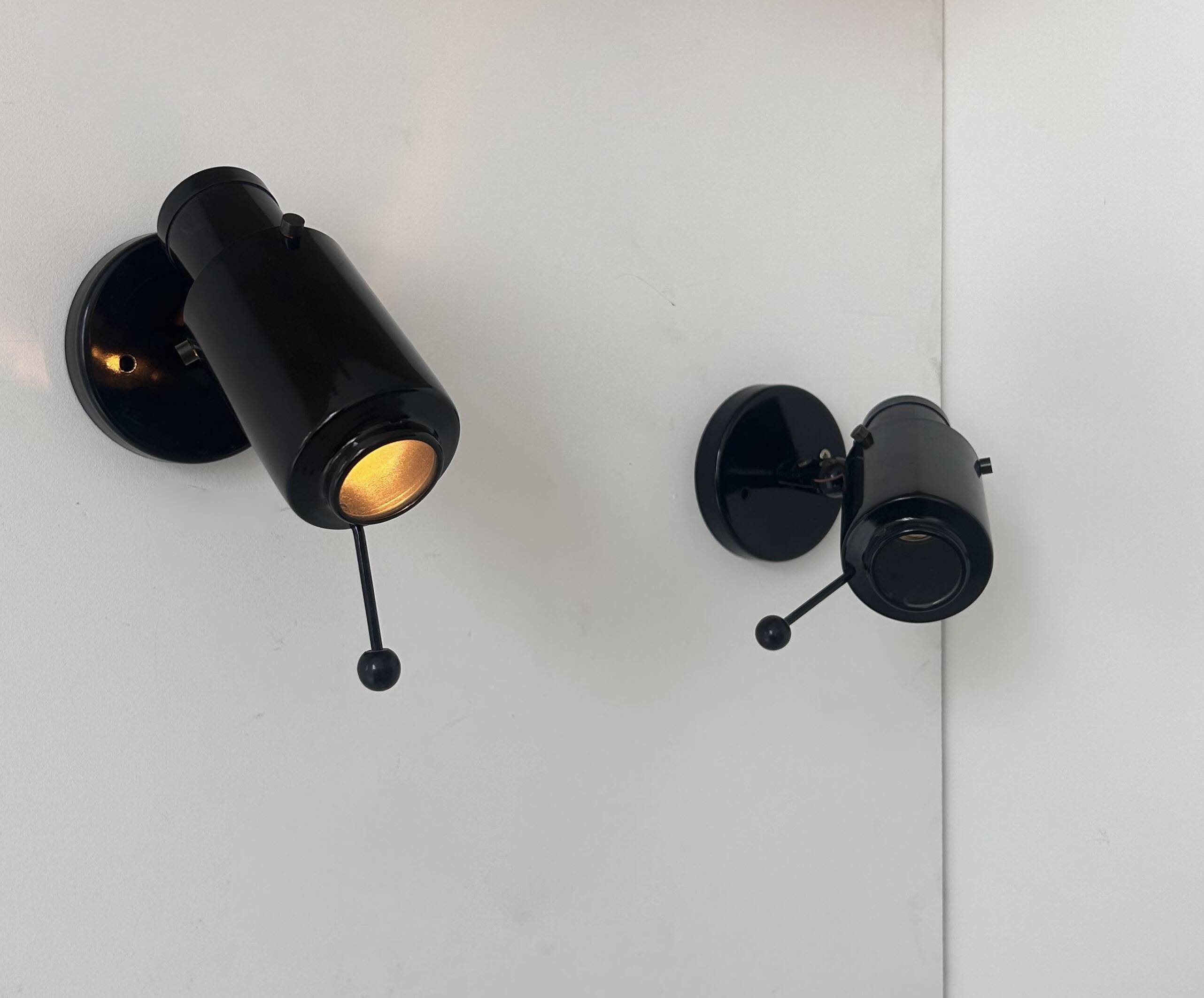 Pair of vintage Zodiac wall lights, Jacques Biny Lita 1965