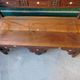 Old syrian wooden bench and mother-of-pearl inlay
