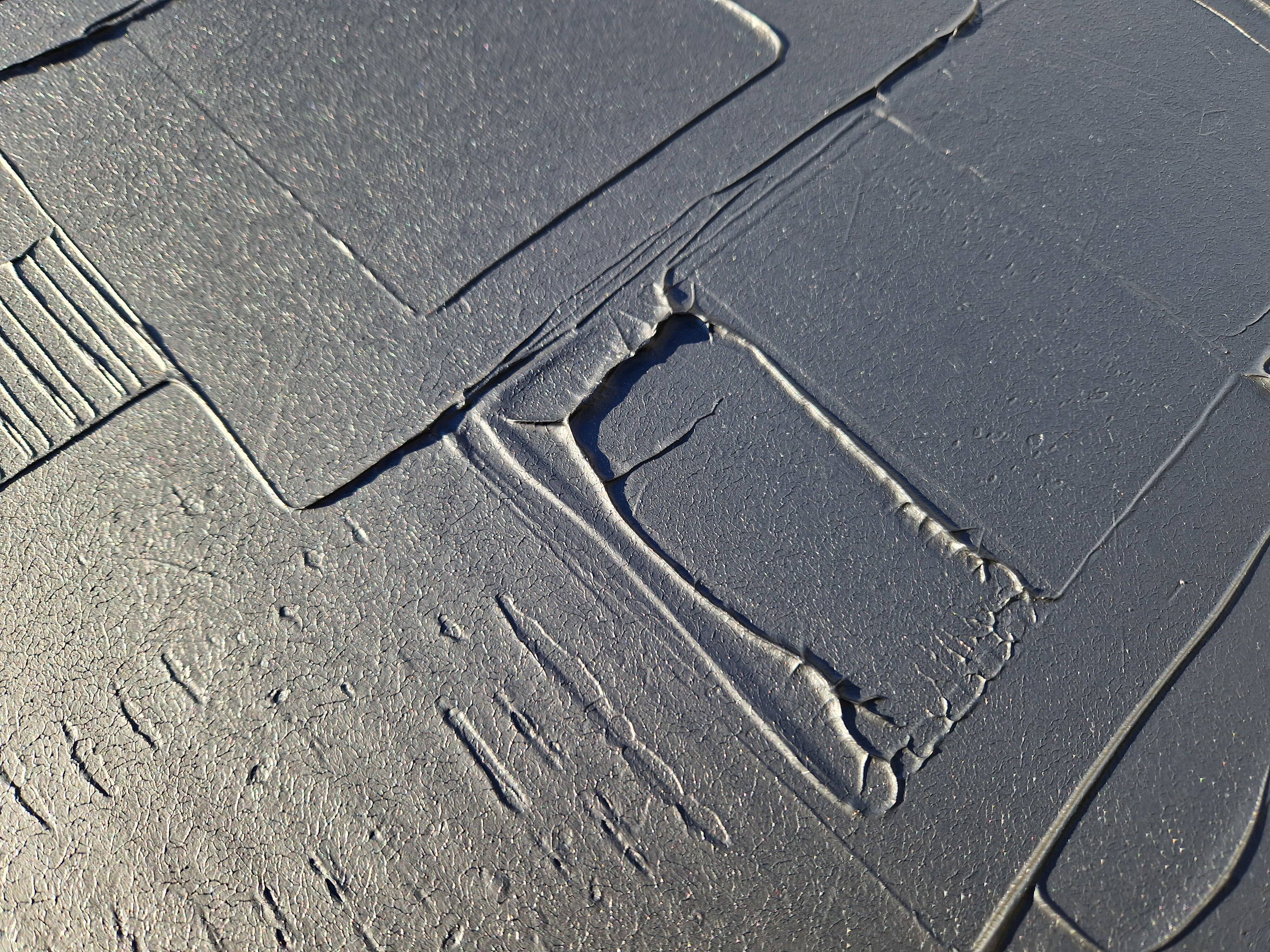 Minimalist monochrome abstract painting black