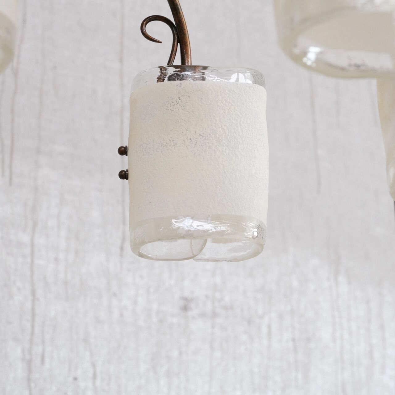 Murano glass mid-century italian chandelier