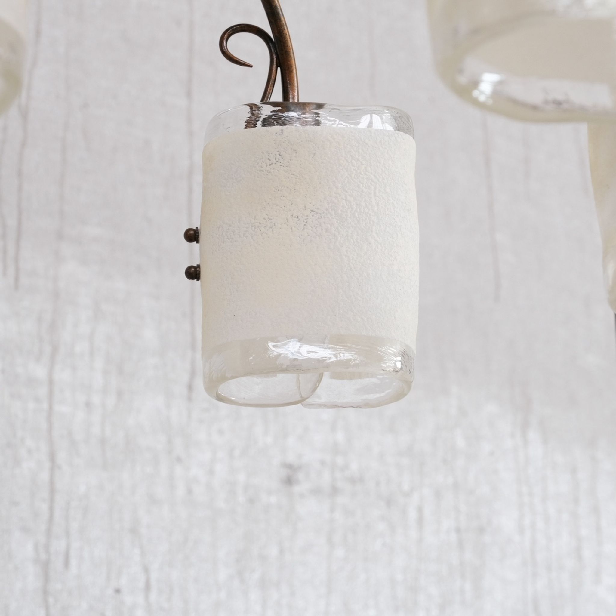 Murano glass mid-century italian chandelier