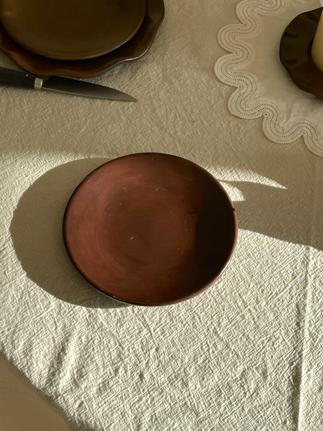 Simple dessert plate