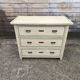 4-drawer chest of drawers with yellow and green patina by a local artist