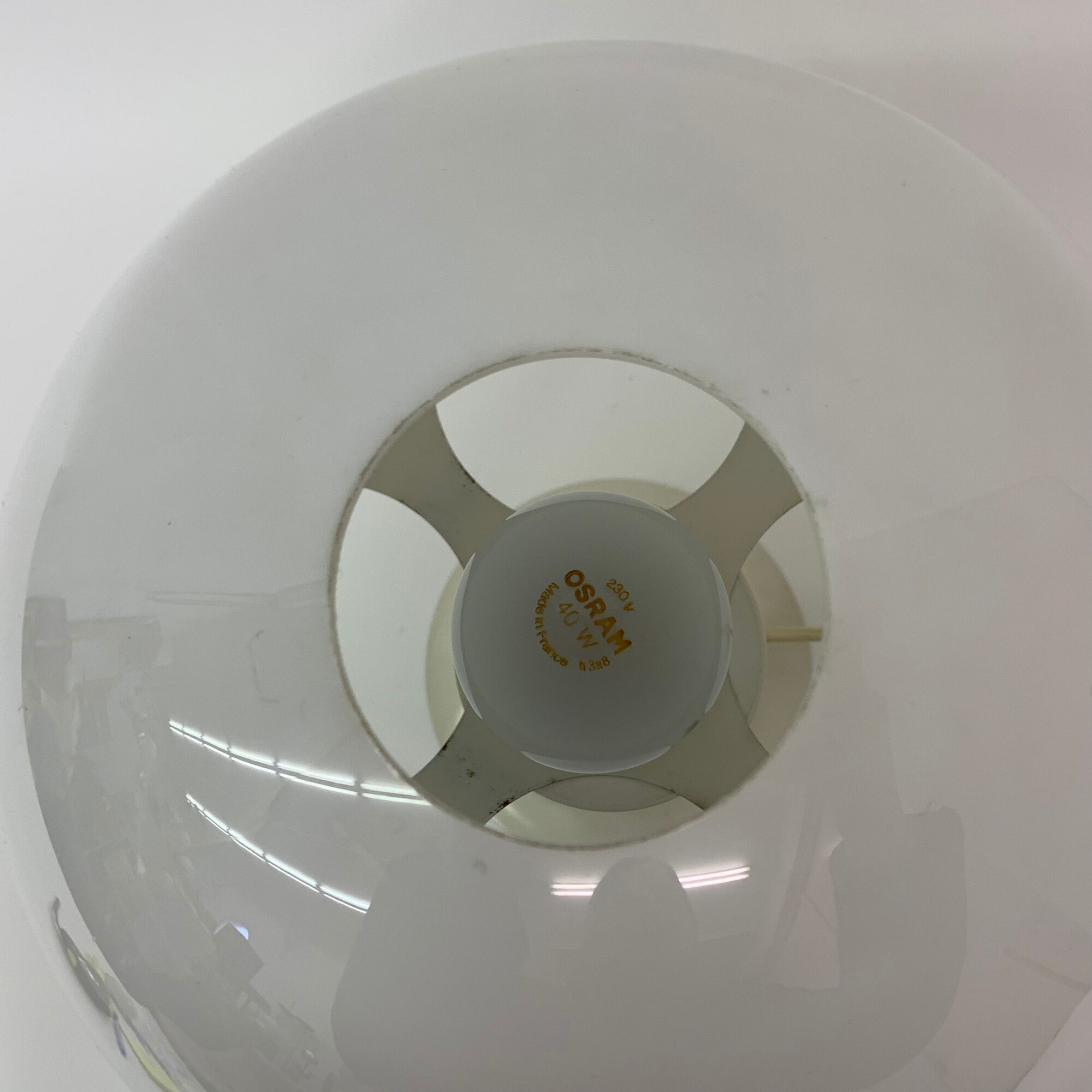 Mid-century design mushroom table lamp Dijkstra holland , 1970's