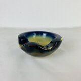 Sommerso Murano glass empty pocket ashtray