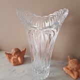 Crystal vase flared shape