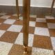 60s brass marble side table