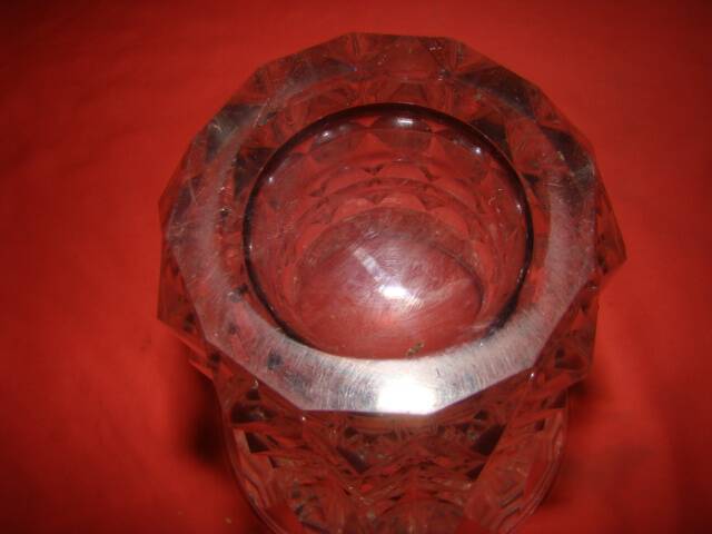 vase en cristal taillé de Saint-louis époque années 70