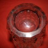 vase en cristal taillé de Saint-louis époque années 70