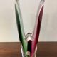 Pair of crystal vases by Paul Kedelv for Flygsfors Coquille