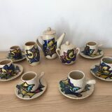 Flambéed coffee service