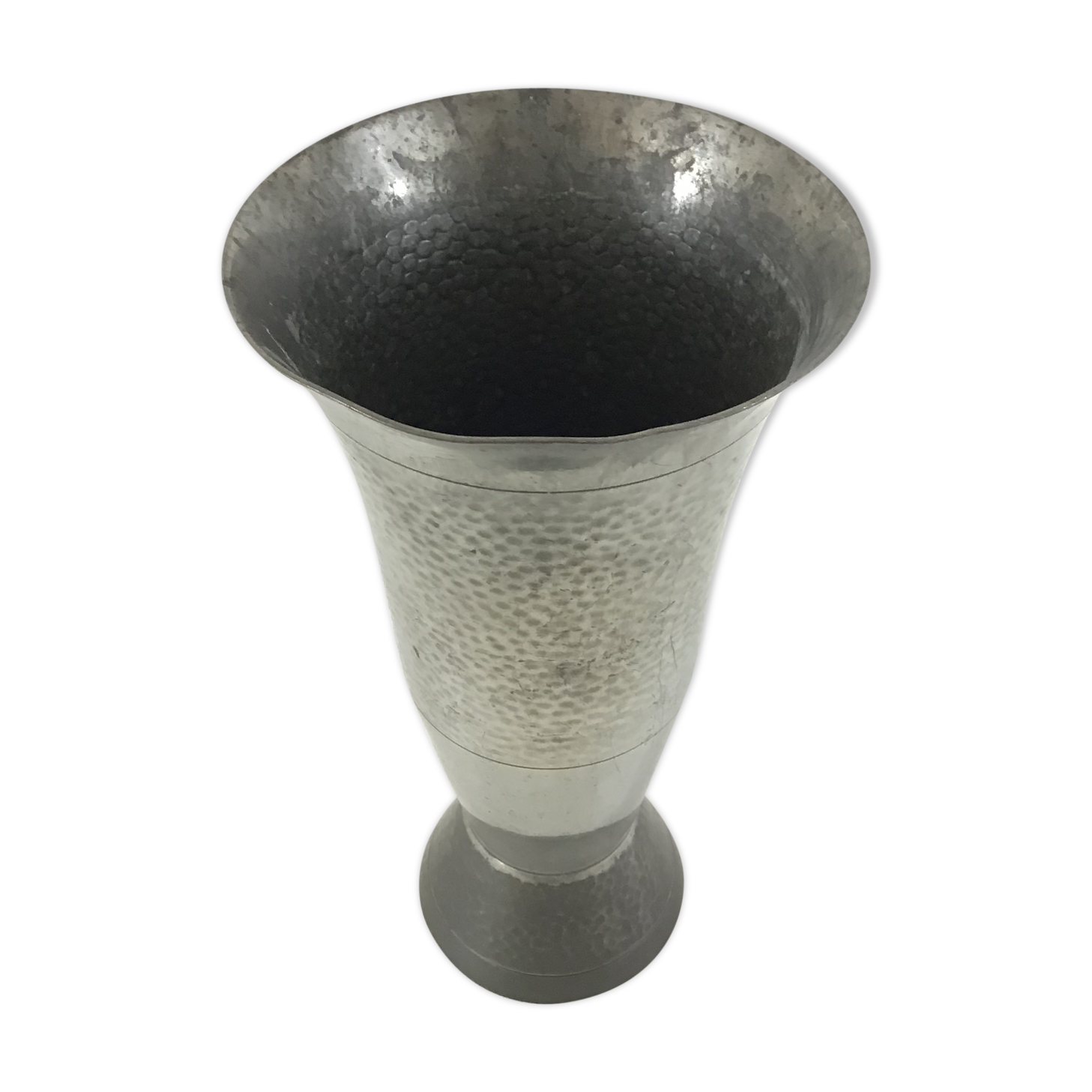 Vase en étain signé Gero Chris van der Hoef