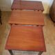 Scandinavian vintage gigognes tables