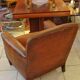 Wheelchair club art deco leather