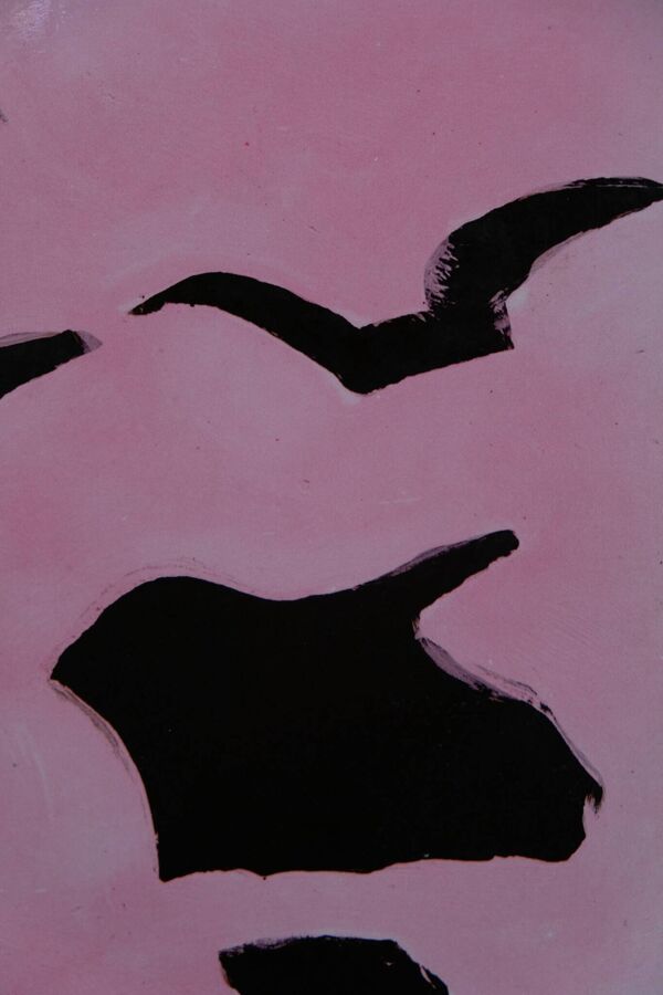 Georges braque : les oiseaux en plein vol - lithographie signée