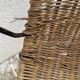 Paire de fauteuils en rotin et métal -1950/1960