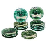 Set of twelve slurry plates