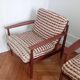 Pair of vintage Scandinavian teak armchairs.