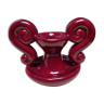 Red ceramic candlestick