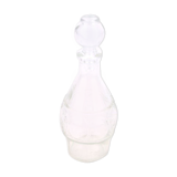 Small bottle with a glass cap with geometric patterns