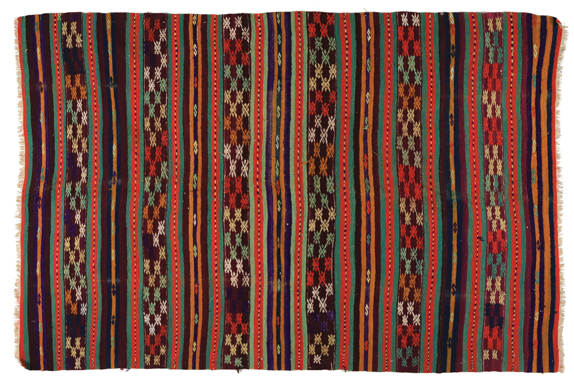 Anatolian handmade kilim rug 250 cm x 162 cm
