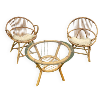 Rattan garden furniture