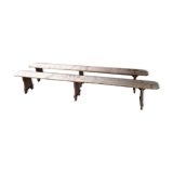 Pair of rustic benches 265 cm