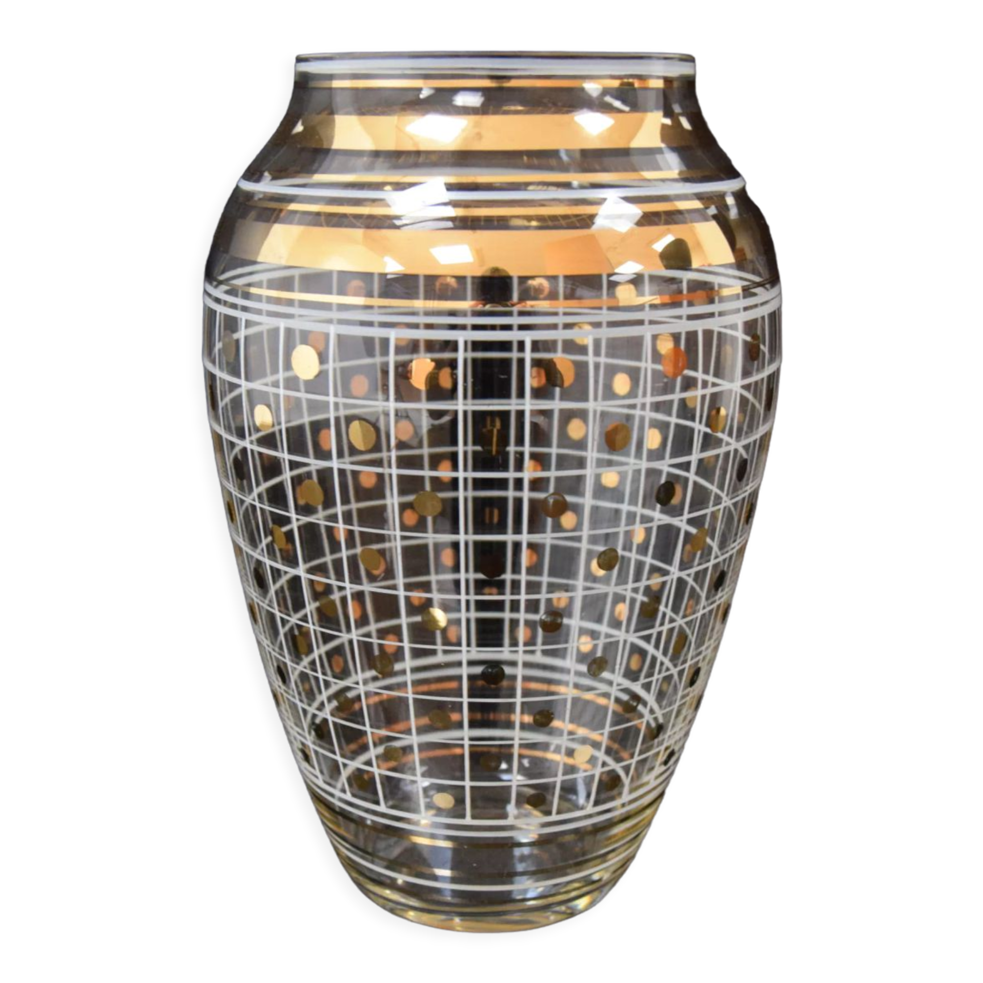 Mid-century Glass Vase,Czechoslovakia,1960'