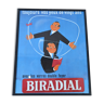 Biradial advertising poster