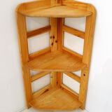Pine corner shelf
