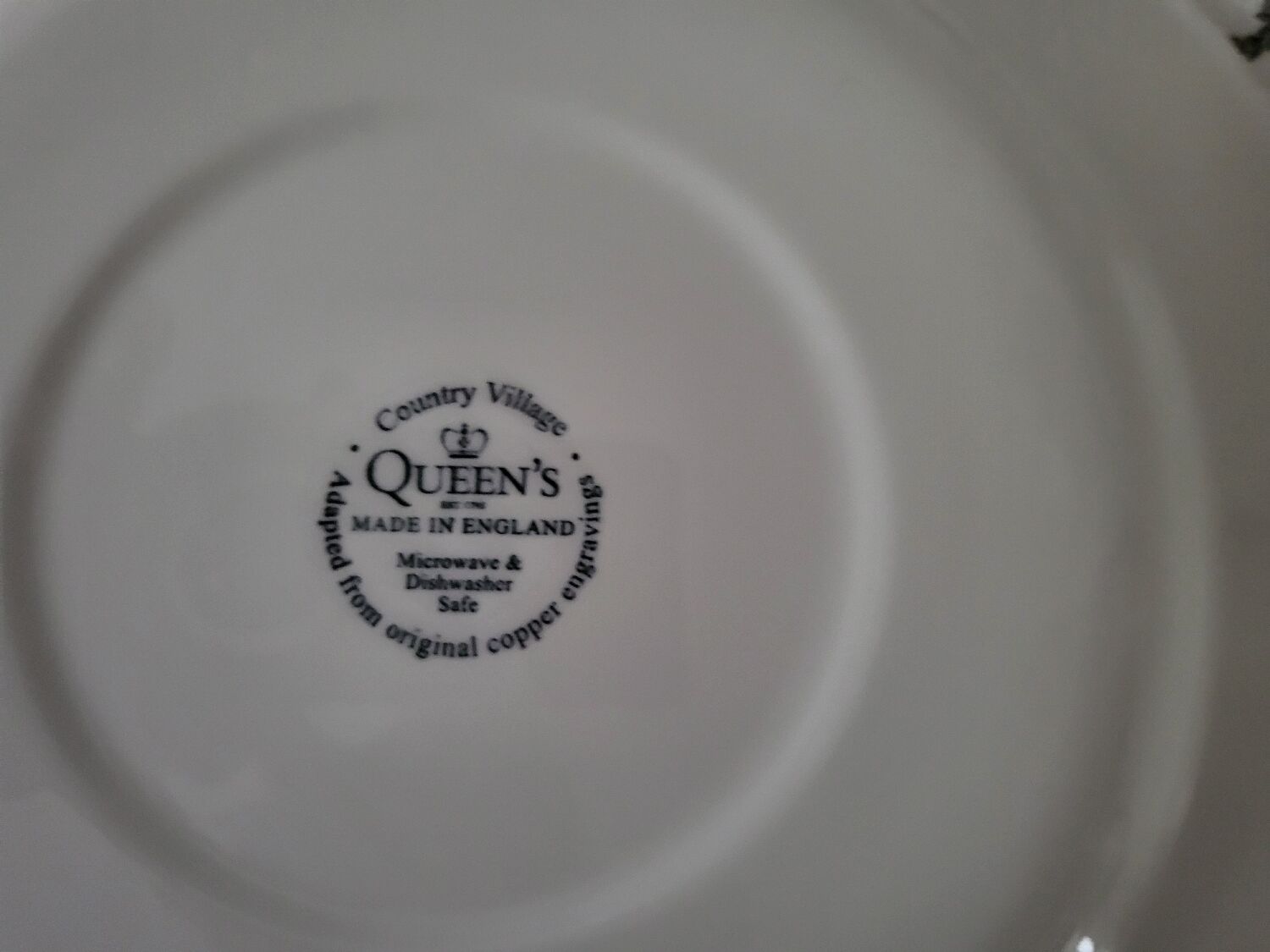 Set of 9 queen's english porcelain plates