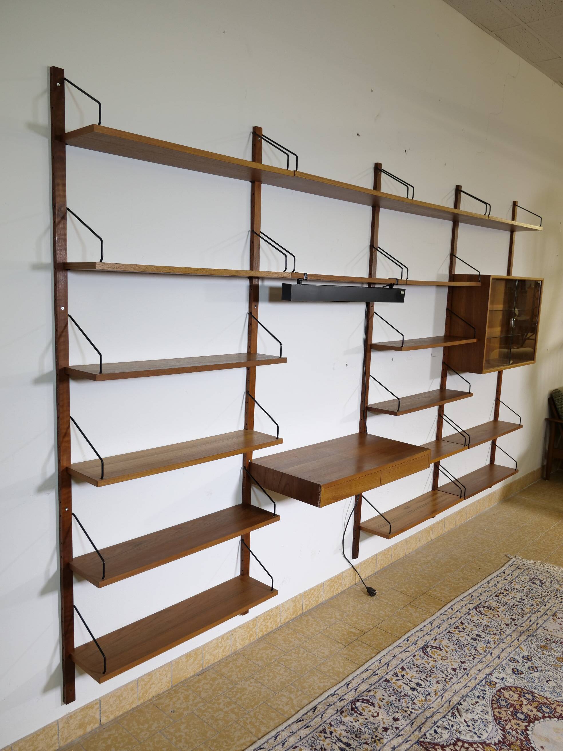 Modular Mid Century Royal Wall System in Teak by Poul Cadovius, 1960s