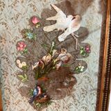 Small countertop made of raw wood