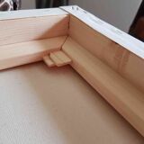 Abstract painting black monochrome painting