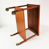 Mobile teak table mid century, denmark, 1960s.