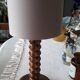 Antique carved wooden lamp