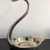 Empty silver swan pocket