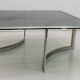 Mid-Century Modern Italian Chrome and Brass Coffee Table, 1970s