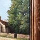 Oil on panel signed with vintage wooden frame